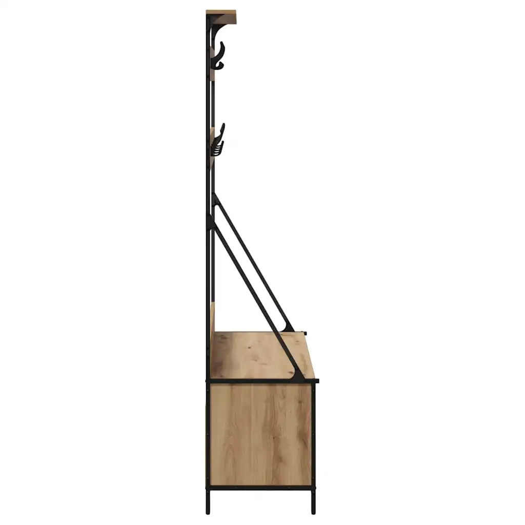 Stendibiancheria Rovere artigianale 100 x 41 x 184 cm CFW5808962
