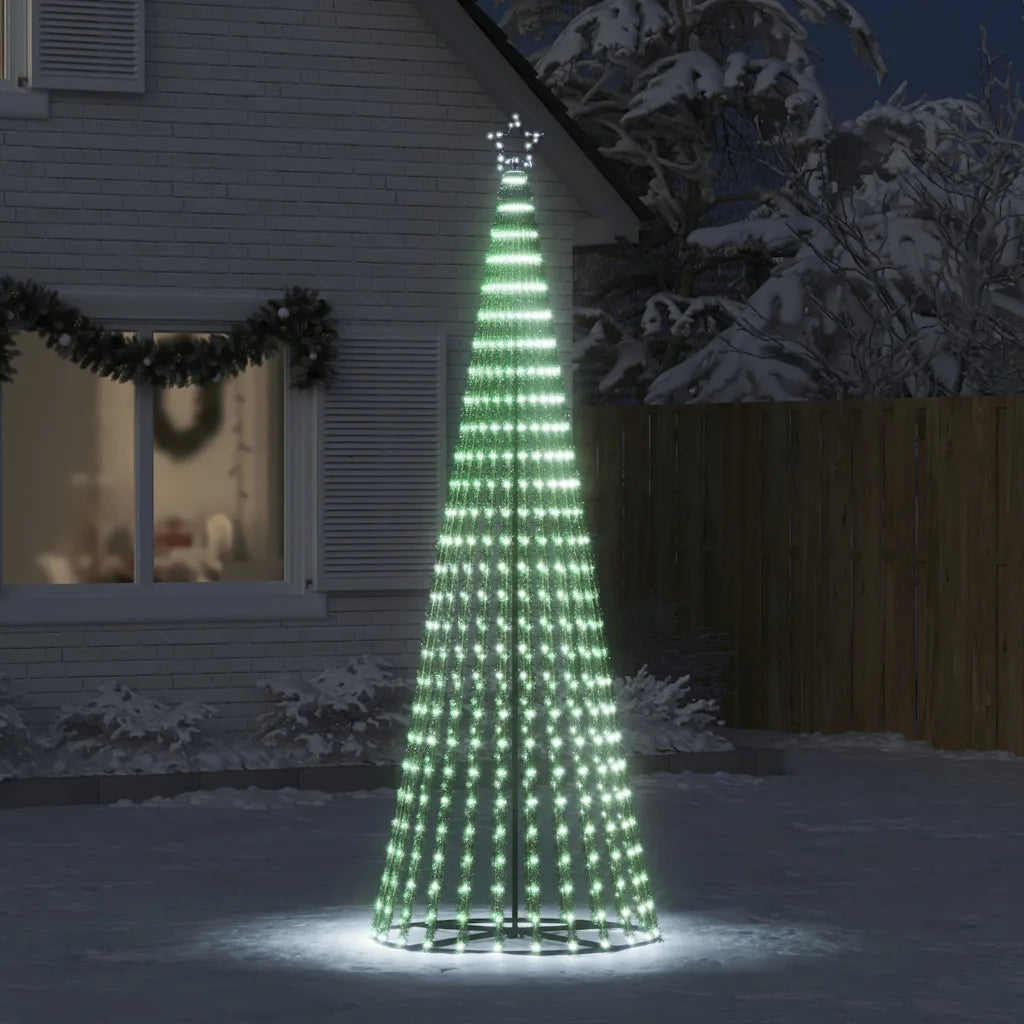 vidaXL Albero di Natale a LED 475 LED Bianco Freddo 247 cm