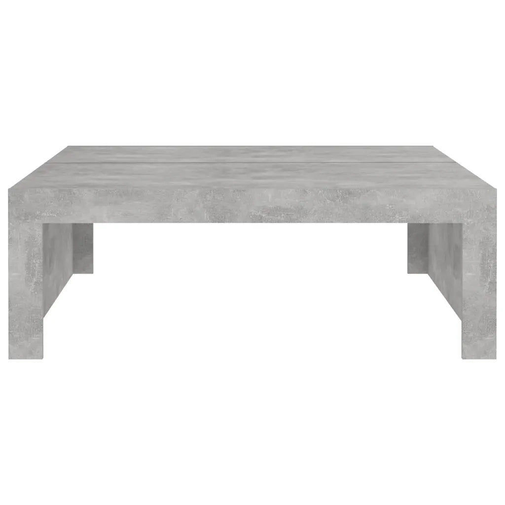 Tavolino da salotto | Tavolino da caff¨¨ | Tavolino da Soggiorno Grigio Cemento 100x100x35 cm Truciolato