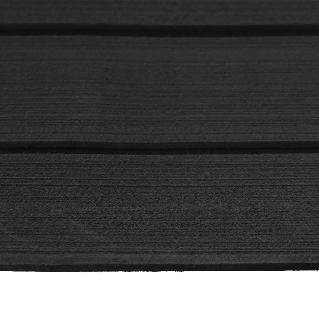 Tappetino per Barche Rigato Grigio Scuro e Nero 240 x 90 cm EVA CFW3071688