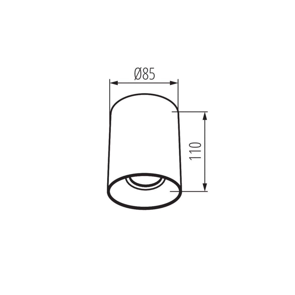 Spot da soffitto Kanlux RITI 27571 GU10 oro/nero alluminio
