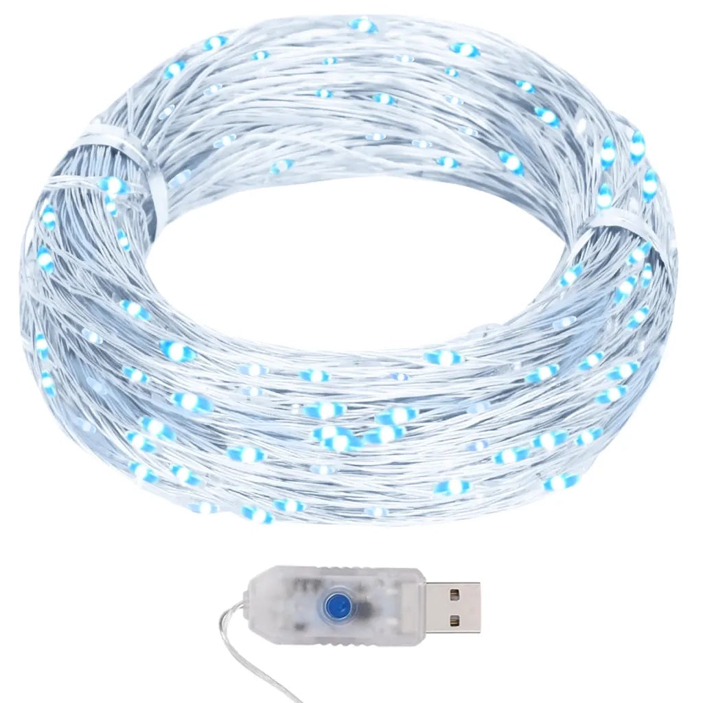 Filo di Micro Lucine a LED 40m 400 LED Bianco Freddo 8 Funzioni cod mxl 41049