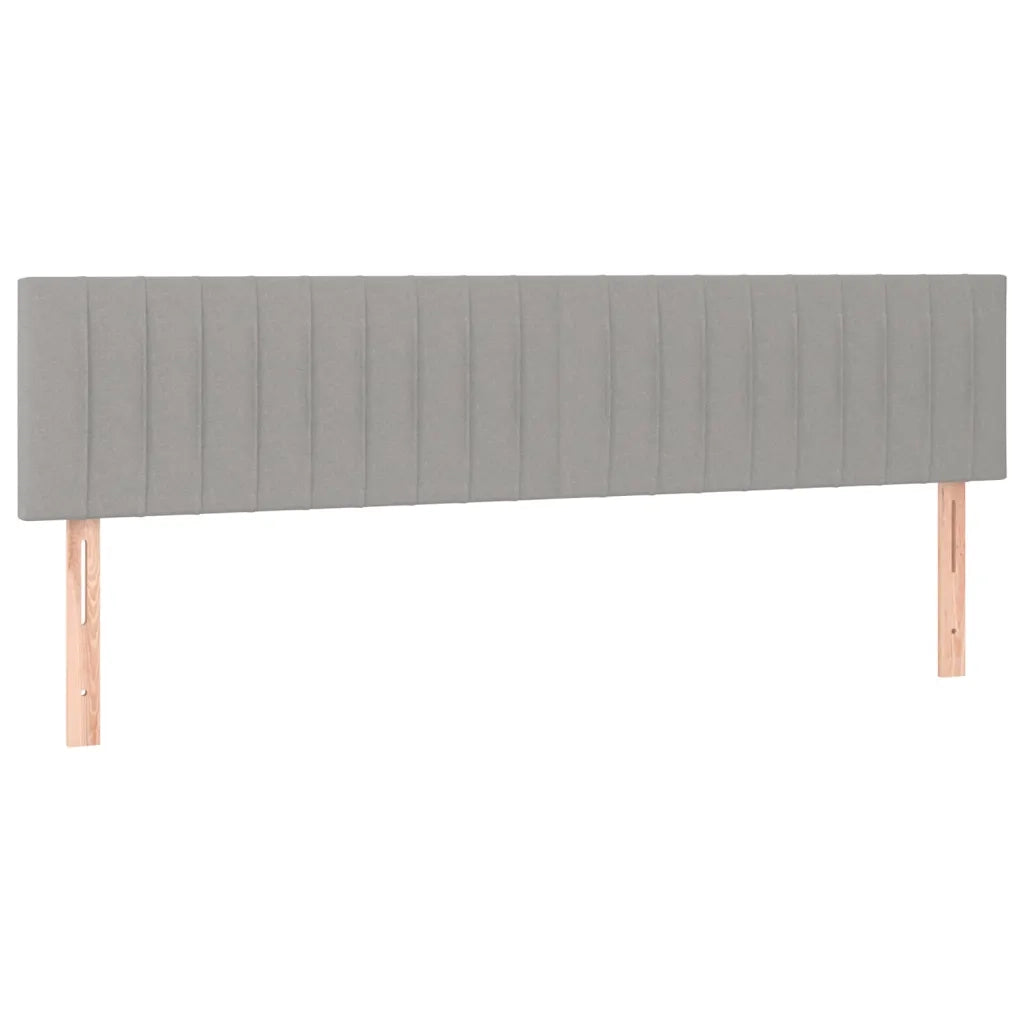 Letto a Molle Materasso e LED Grigio Chiaro 180x200 cm Tessuto 3133893