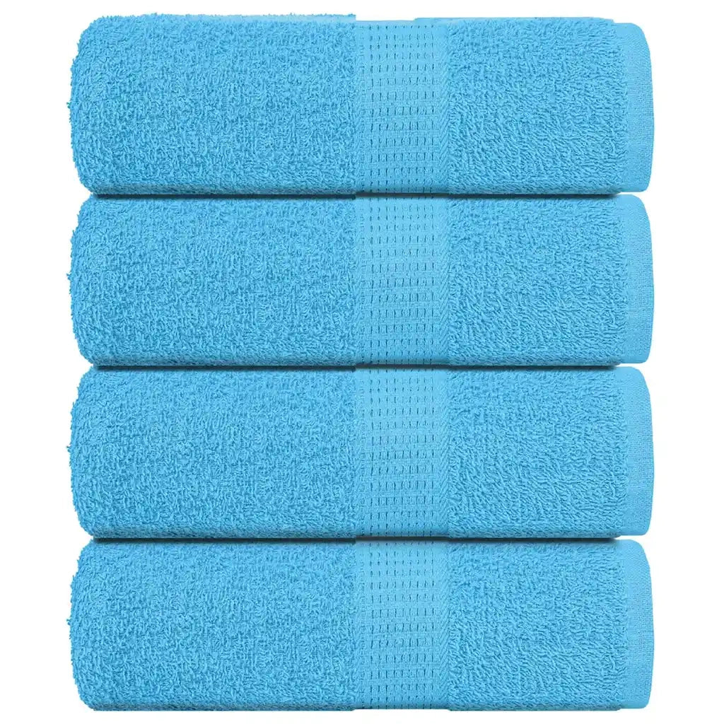 Asciugamani Sapone 4 pz Turchesi 30x30 cm 360 g/mÂ² 100% Cotone