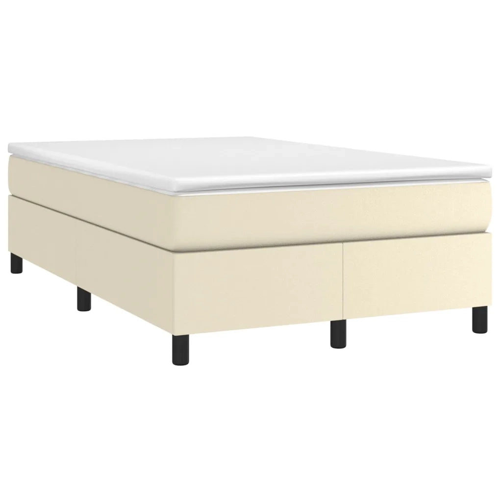 Giroletto a Molle con Materasso Crema 120x200 cm in Similpelle cod mxl 54943