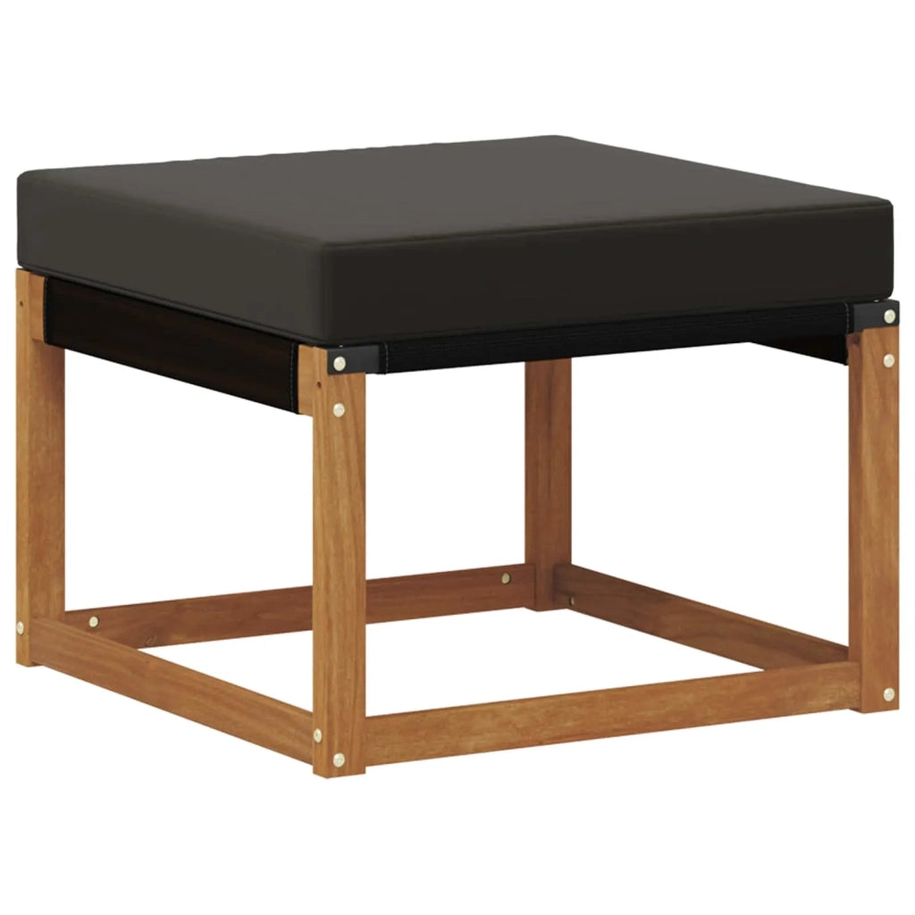 Set di divani da esterno 7 pz Naturale e Nero 3382072