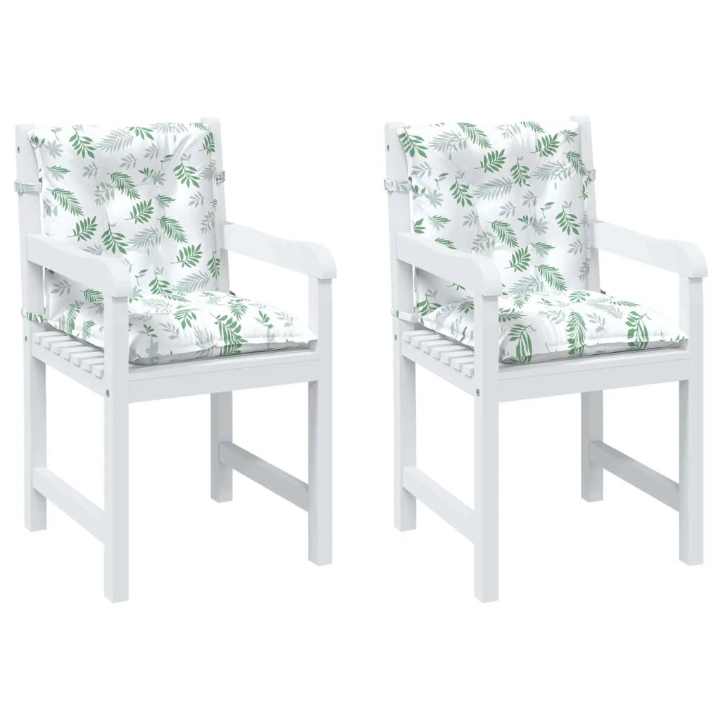 Cuscino da Esterno 2 pcs Motivo a foglie fini 100 x 50 x 7 cm 377725