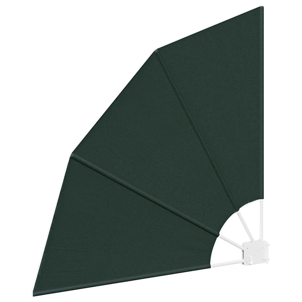 vidaXL Schermo di Privacy per Balcone Verde scuro 115 x 115 cm Tessuto