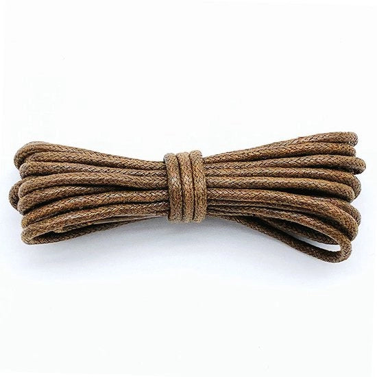 Due paia di cordoncini in cotone lungo 80 cm - Cordoncini rotondi di 2,5 mm - Cordoncini robusti rotondi - Cordoncini duraturi - Cordoncini per stivali - Cordoncini in pelle impermeabili - Per scarpe e stivali eleganti