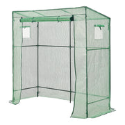 Serra da Giardino Vlaardingen con Telaio in Acciaio (LuxLaxA) 198 x 78 x 180-200 cm [en.casa]