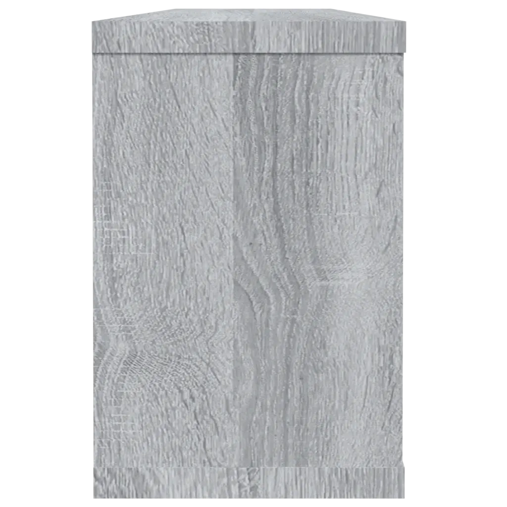 Mensole Cubo Muro 2 pz Grigio Sonoma 60x15x23 Legno Multistrato