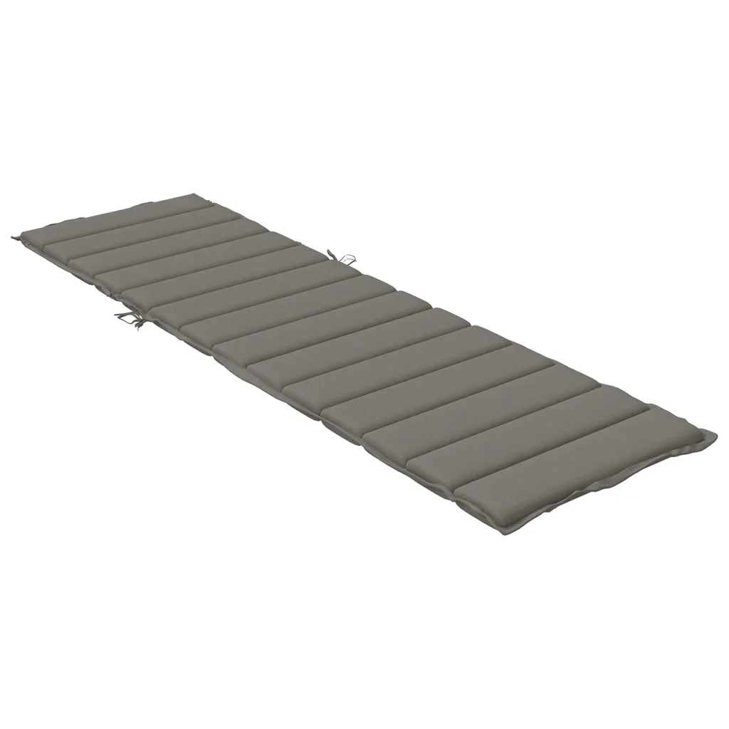 Cuscino per Lettino Prendisole Grigio Scuro MÃ©lange 200x60x4 cm