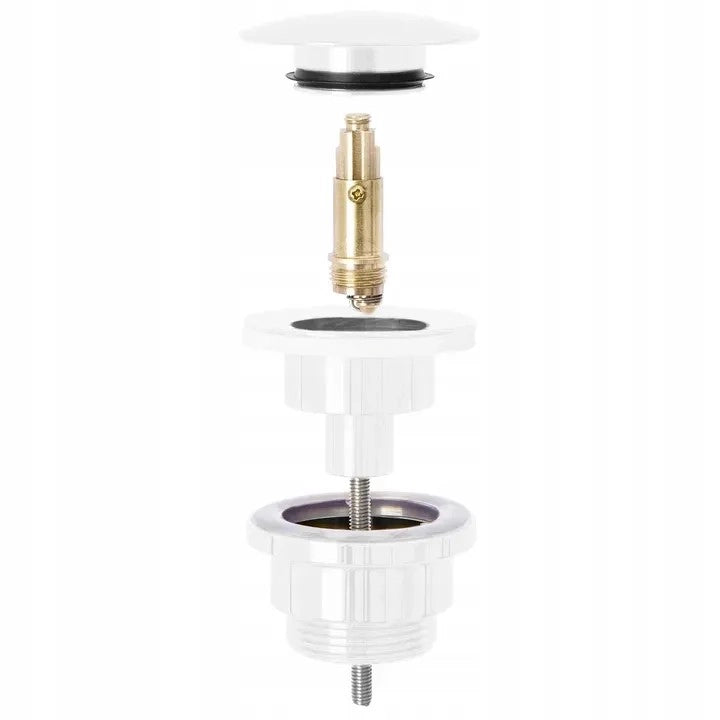 Tappo Per Lavabo Universale Klik-klak Rea White Mat