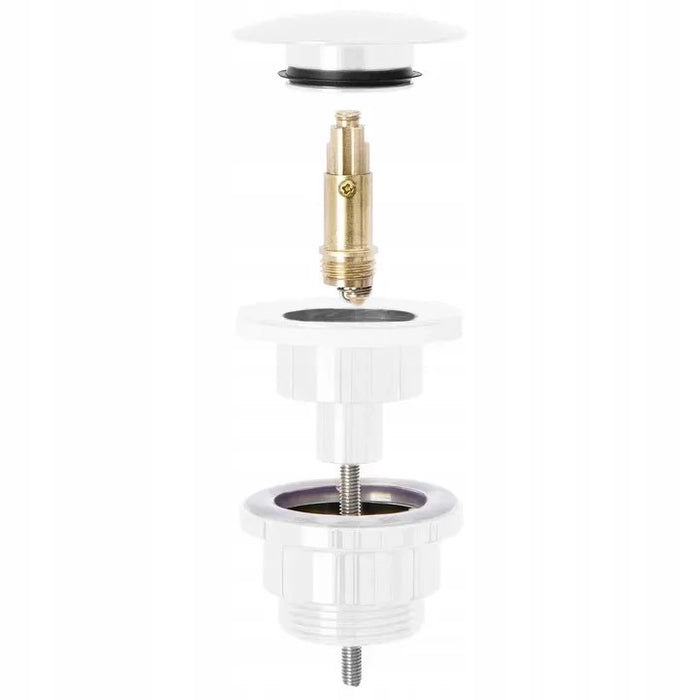 Tappo Per Lavabo Universale Klik-klak Rea White Mat