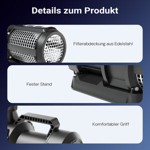 SuperECO CET-30000 Pompa da Laghetto con flussometro, 28000 l/h, 400W, Prevalenza 11m