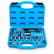 Set 17 Alesatori Frese Pulizia Sede Iniettori Diesel Auto Motore