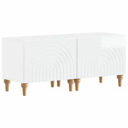 Mobile TV Bianco Lucido Legno ingegnerizzato 896239