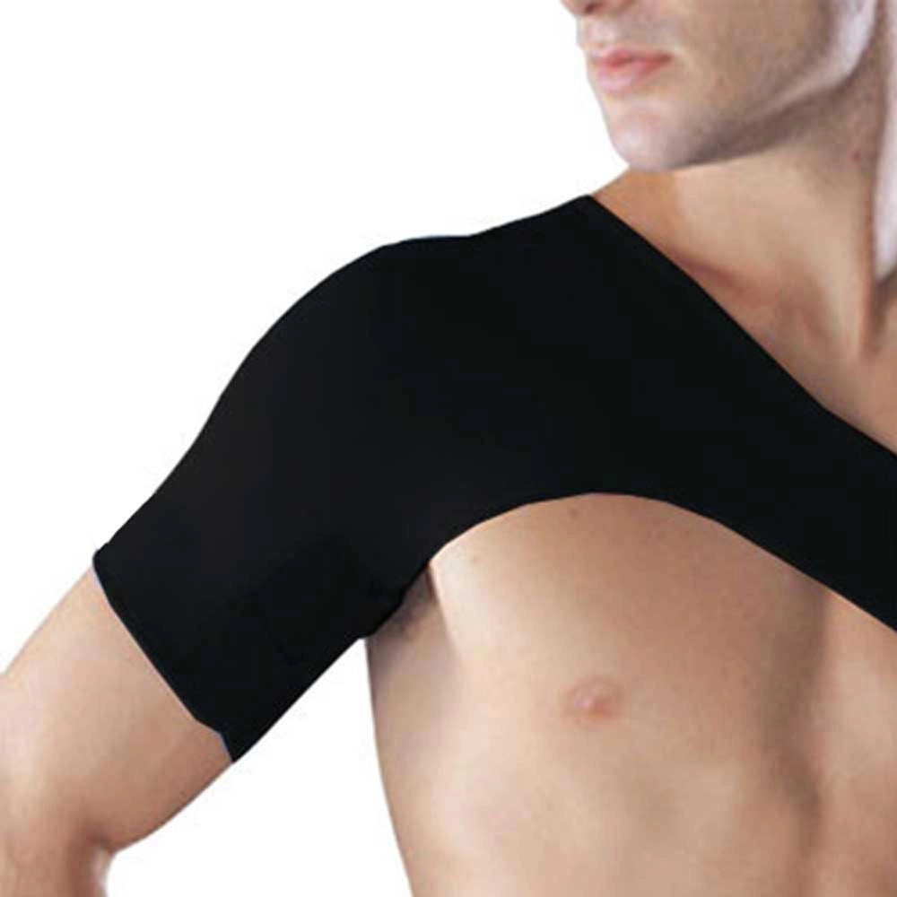 Trade Shop - Tutore Elastico Per Spalla Fascia Sostegno Correttiva Schiena Sport Dorso -