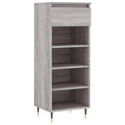 Scarpiera mobile contenitore per scarpe mobile per ingresso/corridoio/soggiorno design Sonoma 40 x 36 x 105 cm legno ingegnerizzato grigio 02_0022065