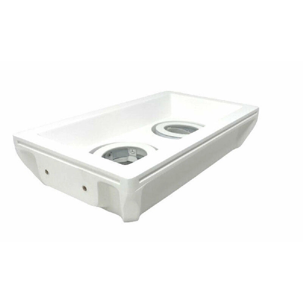 Trade Shop - Portafaretto Incasso Gesso Doppio Orientabile A Scomparsa Portalampada Gu10 Gs21 -