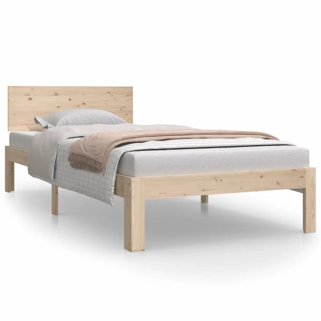 Giroletto-Struttura Letto in Legno Massello di Pino 90x200 cm 718524