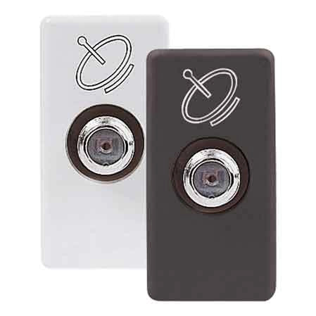PRESA COASSIALE SAT 'SYSTEM' Passante 5dB - Nero - GEWISS