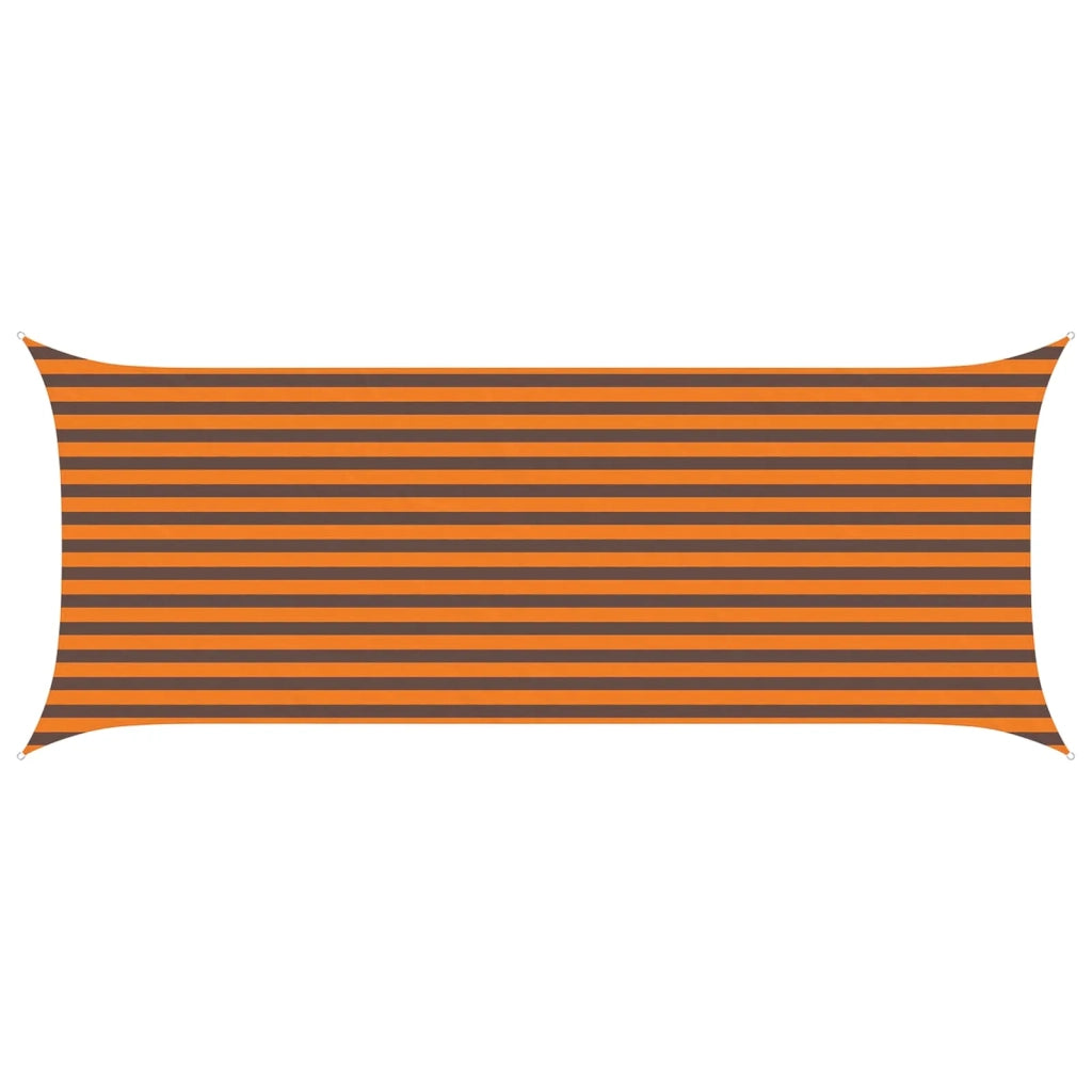 Vela da ombra solare Arancione e Marrone 5 x 2 m