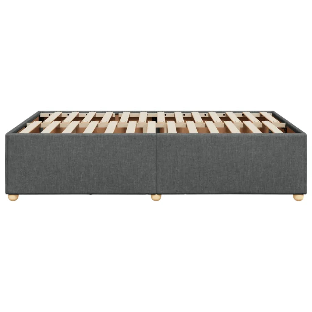 Giroletto senza Materasso Grigio Scuro 120x190 cm in Tessuto 3284716