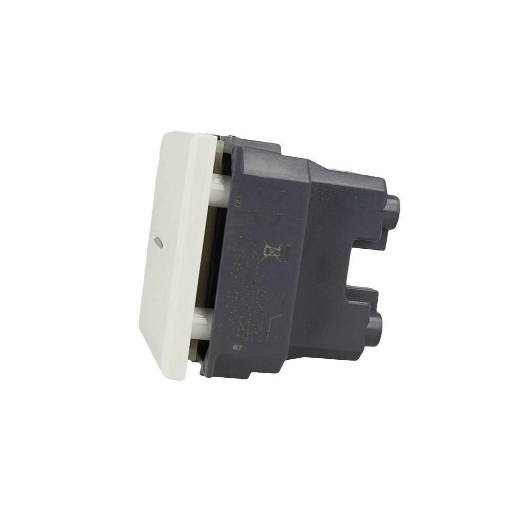 Trade Shop - Pulsante Assiale 1p 2m 16a Colore Bianco Compatibile Bticino Axolute -