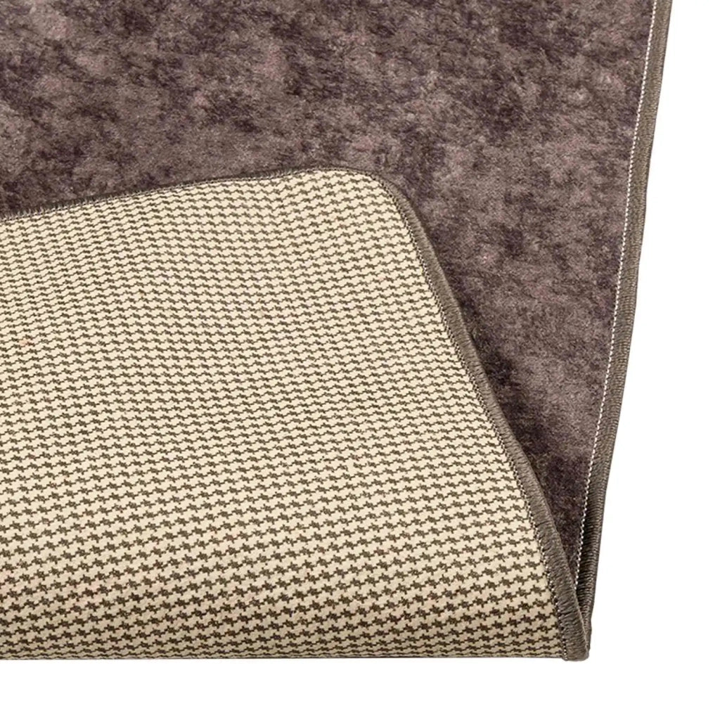Runner Tappeto MARSA Grigio 100 x 100 cm Poliestere e PVC