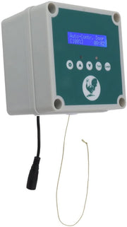 Controllore automatico per il cancello del pollaio - Modalità manuale e programmata - IP44 - Sensore di luce - Comando a distanza -