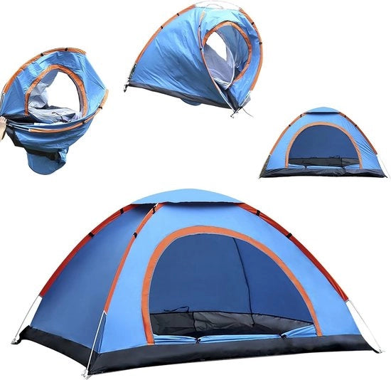 Tenda da campeggio per 2 persone, automatica, pop-up, impermeabile all'acqua, resistente al vento, leggera, per uso esterno, per viaggiare, per camminare, per pescare