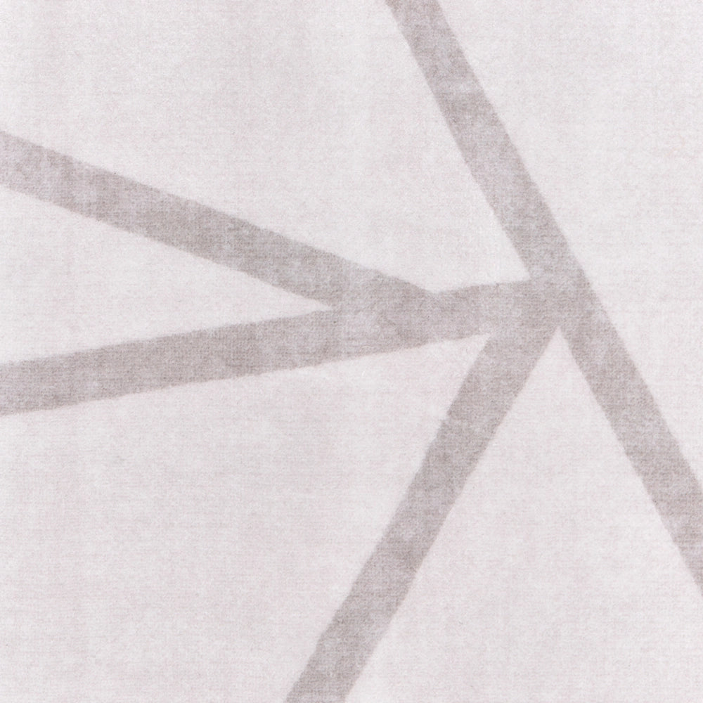 Tappeto beige chiaro in tessuto 160 x 230 cm Motivo geometrico moderno Soggiorno Camera da letto Per riscaldamento a pavimento Fondo antiscivolo