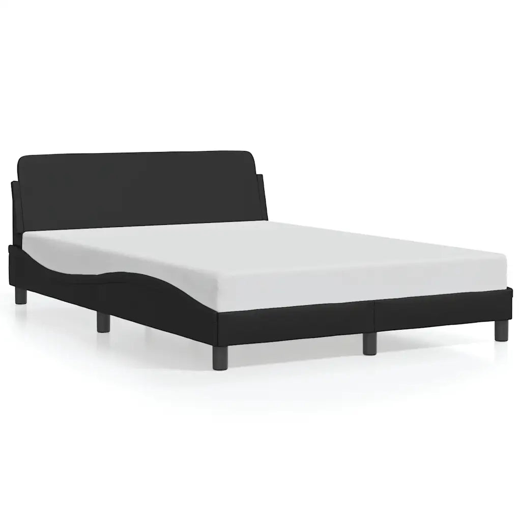 Giroletto con Testiera Nero 140x200 cm in Similpellecod mxl 114264