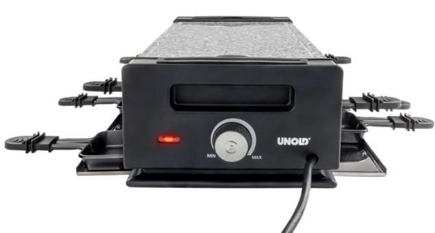 Unold 48730 griglia per raclette 8 persona(e) 1200 W Nero, Acciaio inox