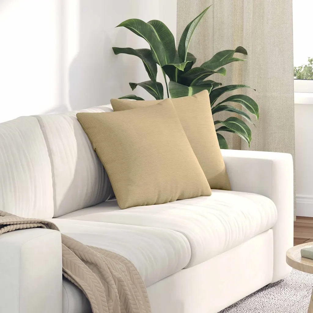 Cuscini da Divano 2 pcs Grigio Verde 45 x 45 cm 42013950