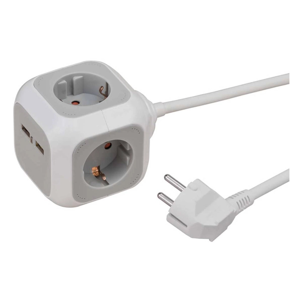 Spina ALEA con blocco USB Bianco Brennenstuhl
