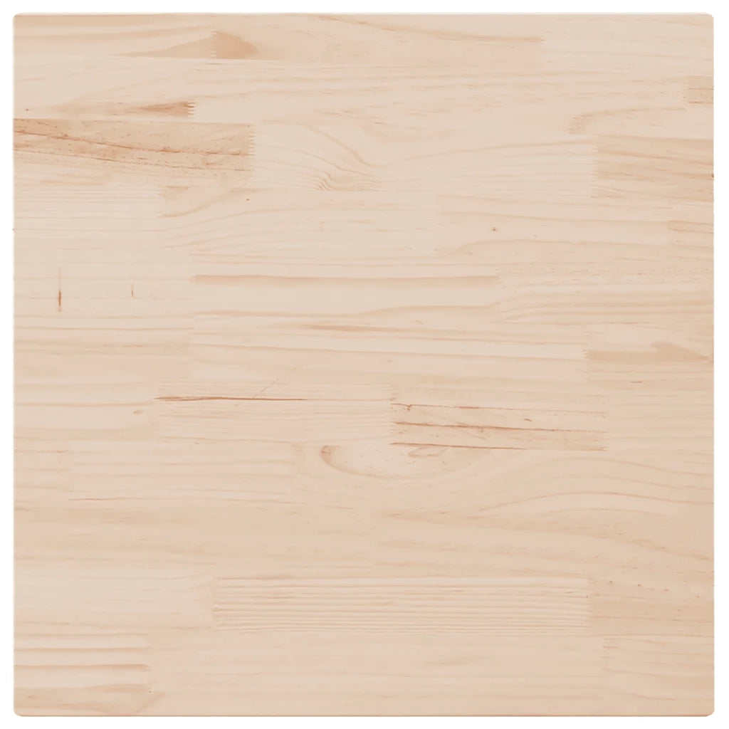 Piano Tavolo | Superficie Tavolo | Piano Scrivania 90x90x2,5 cm in Legno Massello di Pino Quadrato