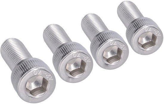 Bout a Zeskant in Acciaio Inossidabile - M10 - Diametro Testa 16 mm - Altezza Testa 10 mm - Diametro Cavo 10 mm - Diametro Foro 1,25 mm