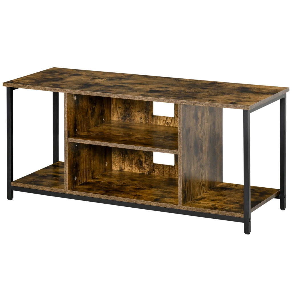 Mobile TV con ripiani regolabili ¨C zephmum ¨C 110x40x50 cm marrone