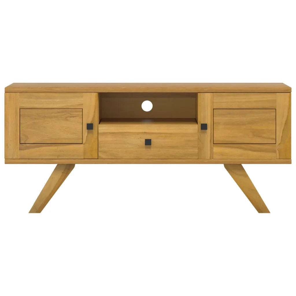 Mobile Porta TV 110x30x50 cm in Legno Massello di Teak 340869