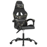 Sedia da Gaming | Sedia da e-sports Nero e Mimetico in Similpelle