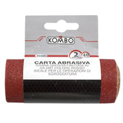 Carta Abrasiva a Grana Grossa: Finitura 40-2mt Colore Rosso