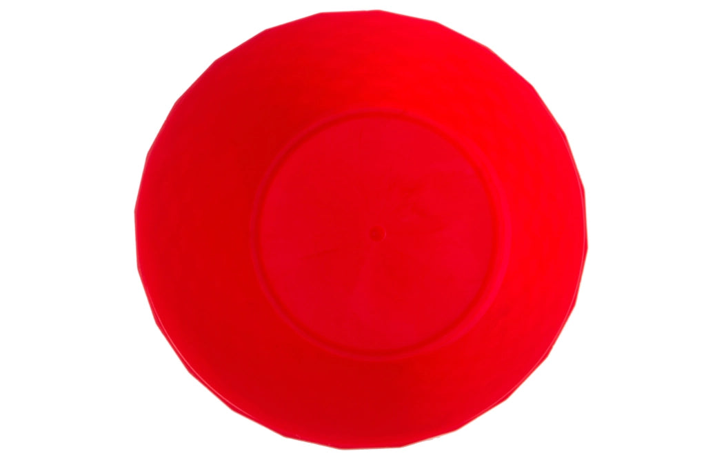 Vaso da fiori in plastica KADAX con supporto, coprivaso, 20 cm, rosso, Kadax