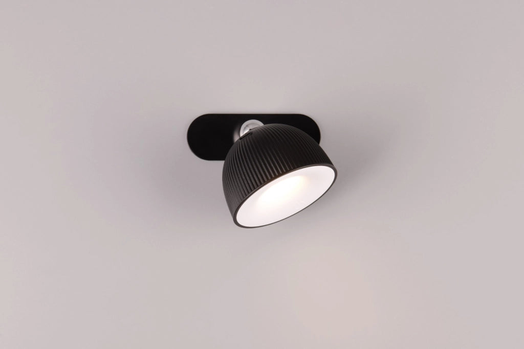 Lampada tavolo LED 3W nera con clip dimmer RL Maxima