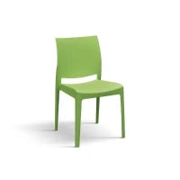 PAZZO DESIGN Sedia Alberto Verde set da 4 sedie in Polipropilene