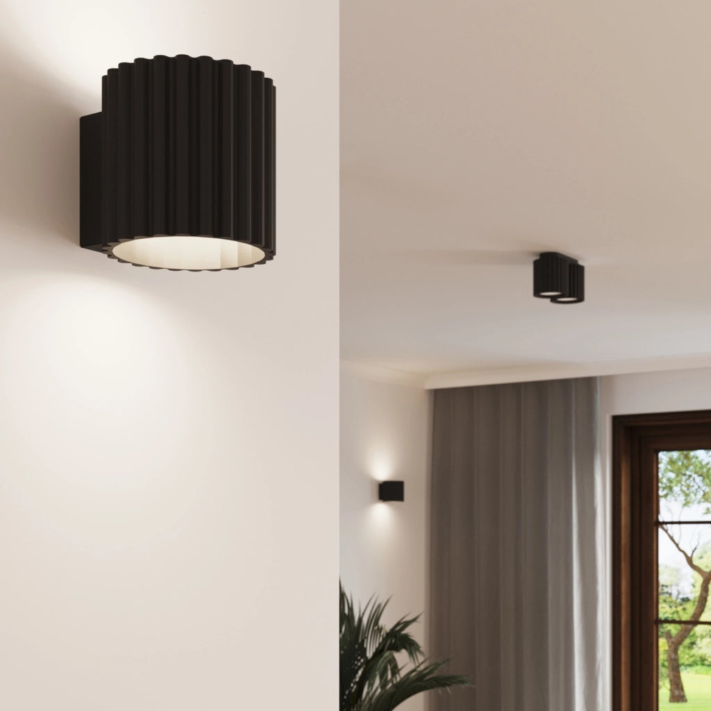 Lampada da soffitto AURA 1 nero GU10