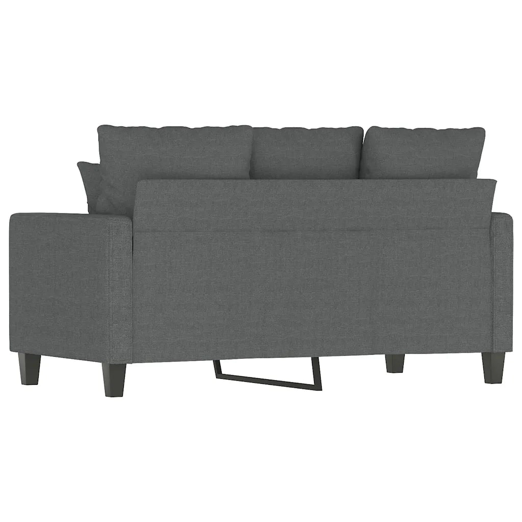 Divano | Divano da soggiorno | Sofa a 2 Posti Grigio Scuro 120 cm in Tessuto