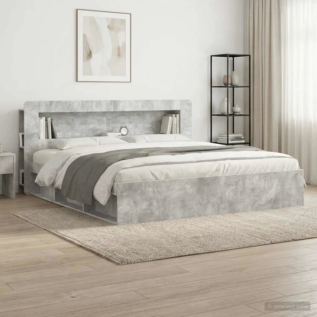 Testata del letto Grigio Cemento Legno ingegnerizzato 8001294