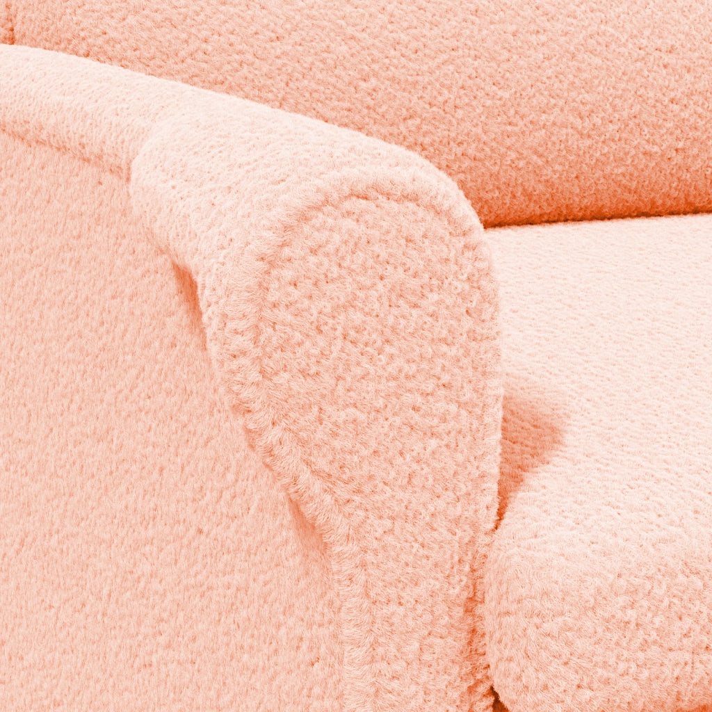 Poltrona Ergonomica Rosa Tessuto, Legno Media Ergonomica